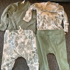 Kate Quinn green and wildflower outfits